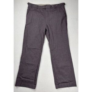 Banana Republic Mens 36x30 Stretch Dress Pants Slim Fit Purple Gray Chinos